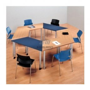 Mesa de juntas hexagonal :: Muebles de Oficina: Equilibrio Modular