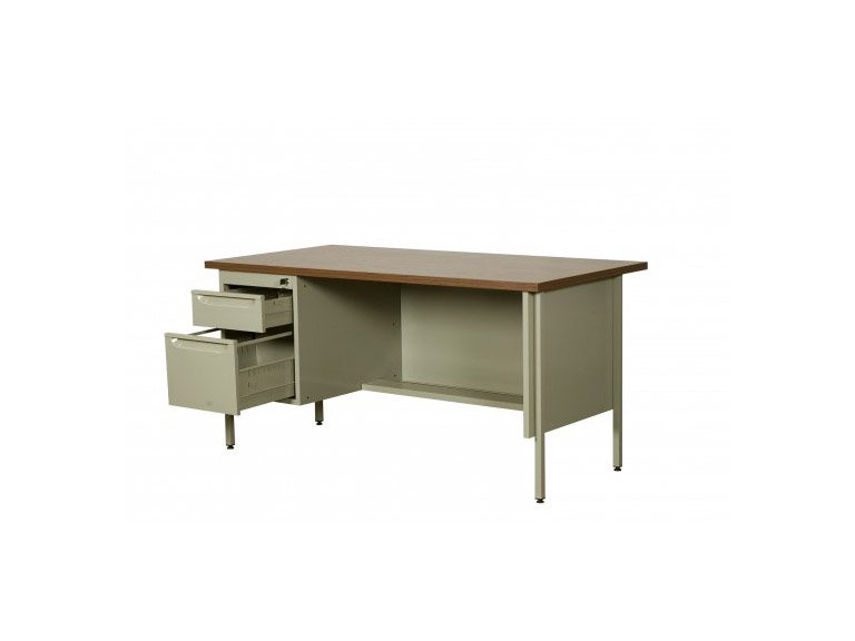 EQU- EM-9301-EM -9303: ESCRITORIO METALICO CON 1 PEDESTAL :: Equilibrio Modular - Amplio catalogo en muebles y mobiliario de oficina para todo Mexico.